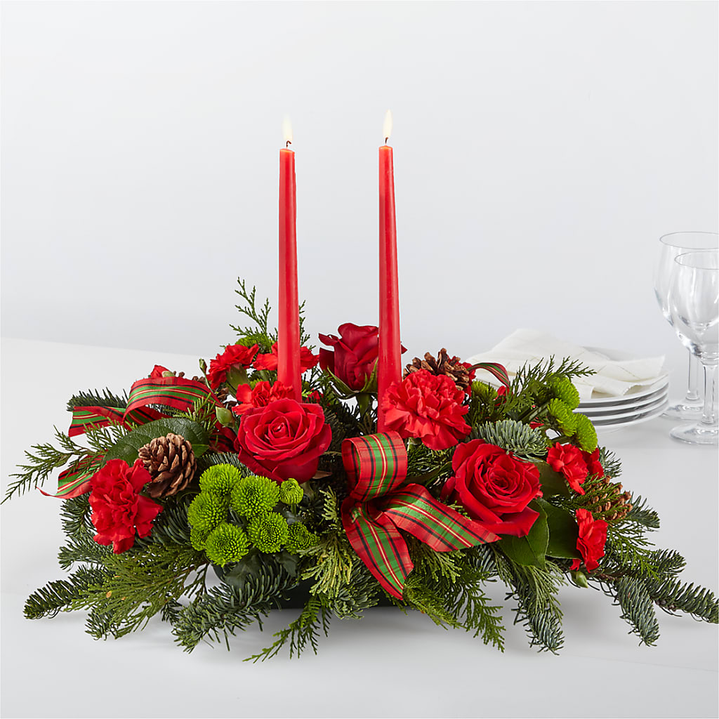 By the Candlelight Centerpiece – COUNTRY PEDDLER FLORAL & GIFT, Savanna IL