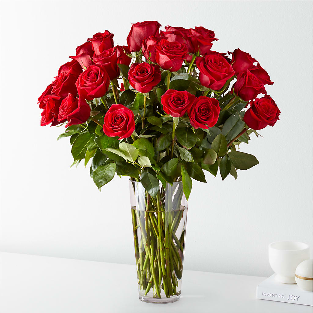 Long Stem Red Rose Bouquet – COUNTRY PEDDLER FLORAL & GIFT, Savanna IL