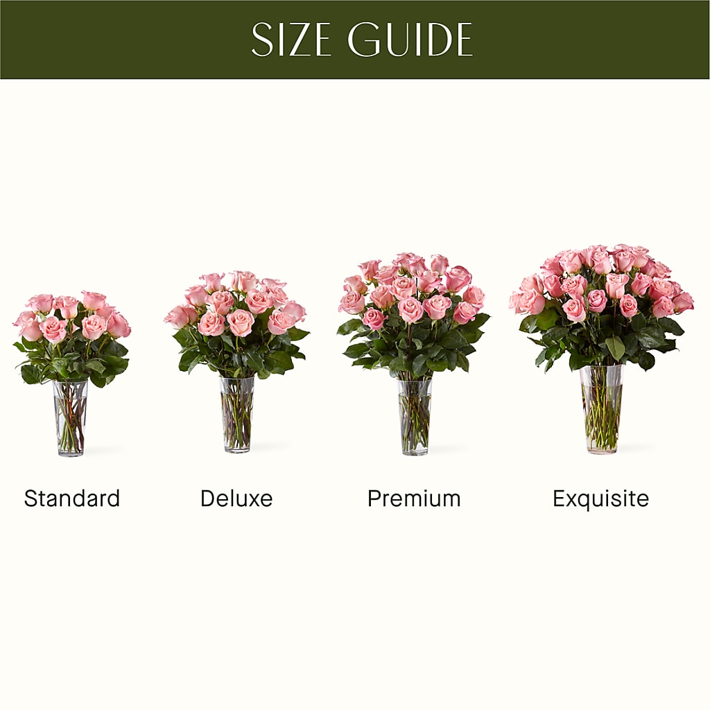Long Stem Pink Rose Bouquet – COUNTRY PEDDLER FLORAL & GIFT, Savanna IL