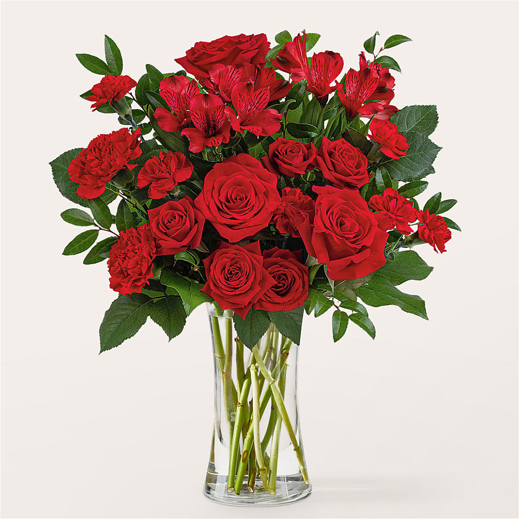 Brilliant Ruby Bouquet – COUNTRY PEDDLER FLORAL & GIFT, Savanna IL