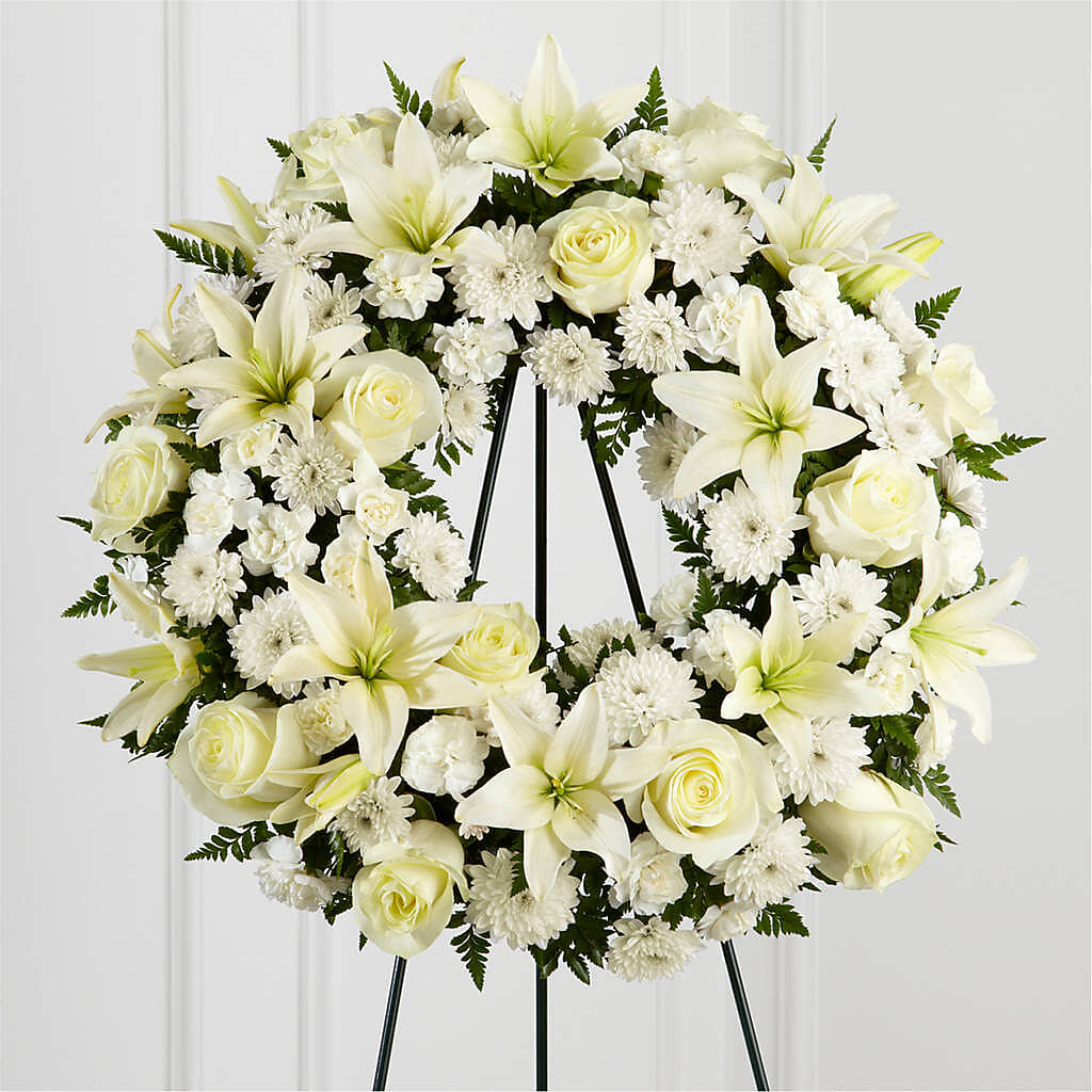 Treasured Tribute Wreath – COUNTRY PEDDLER FLORAL & GIFT, Savanna IL