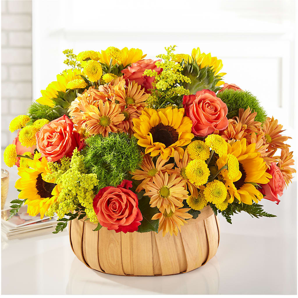 Harvest Sunflower Basket – COUNTRY PEDDLER FLORAL & GIFT, Savanna IL