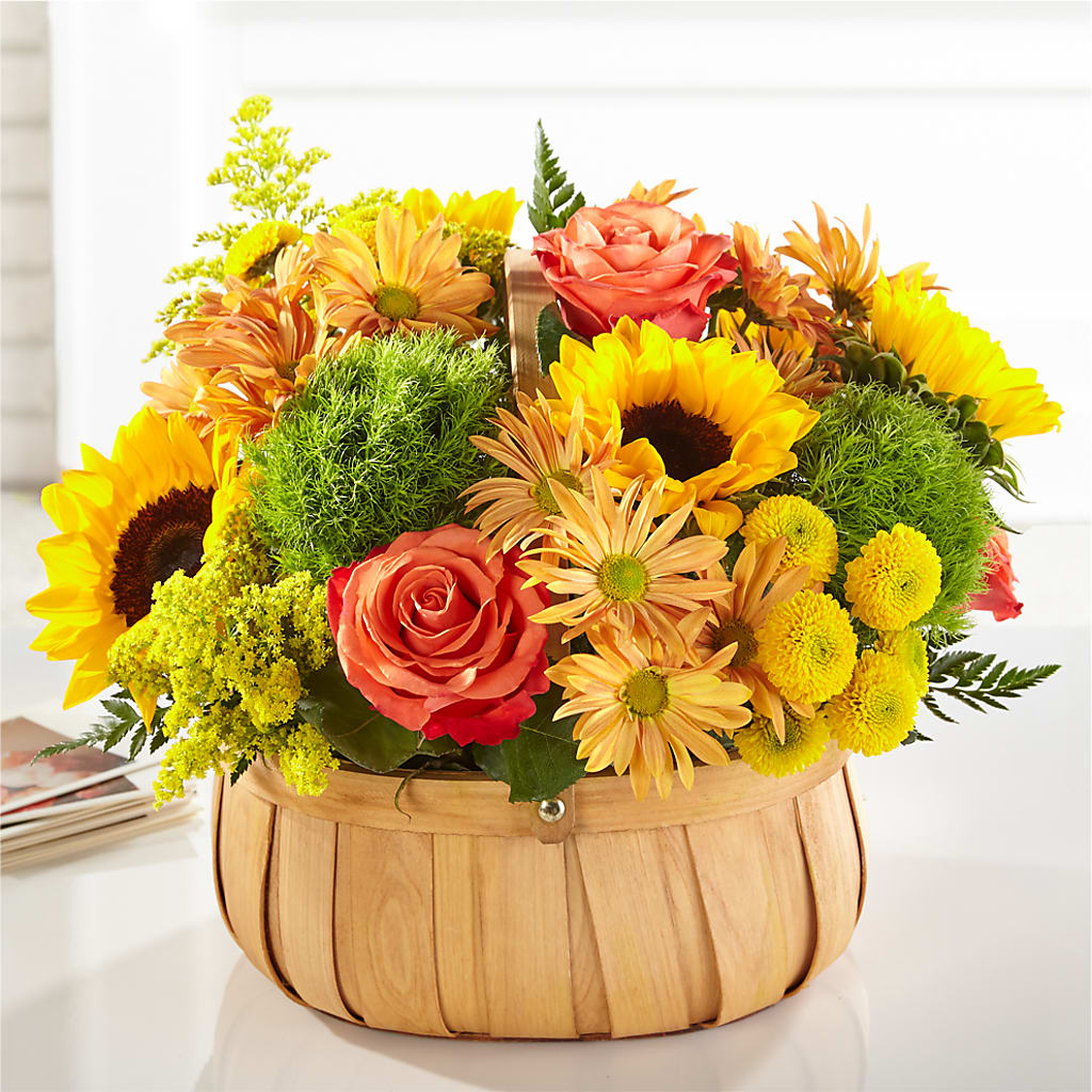 Harvest Sunflower Basket – COUNTRY PEDDLER FLORAL & GIFT, Savanna IL