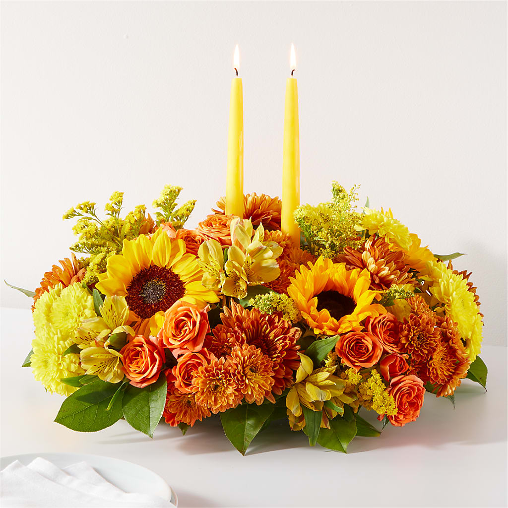 Autumn Harmony Centerpiece – COUNTRY PEDDLER FLORAL & GIFT, Savanna IL