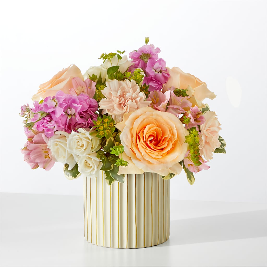Paradise Bouquet with Ivory Vase – COUNTRY PEDDLER FLORAL & GIFT, Savanna IL