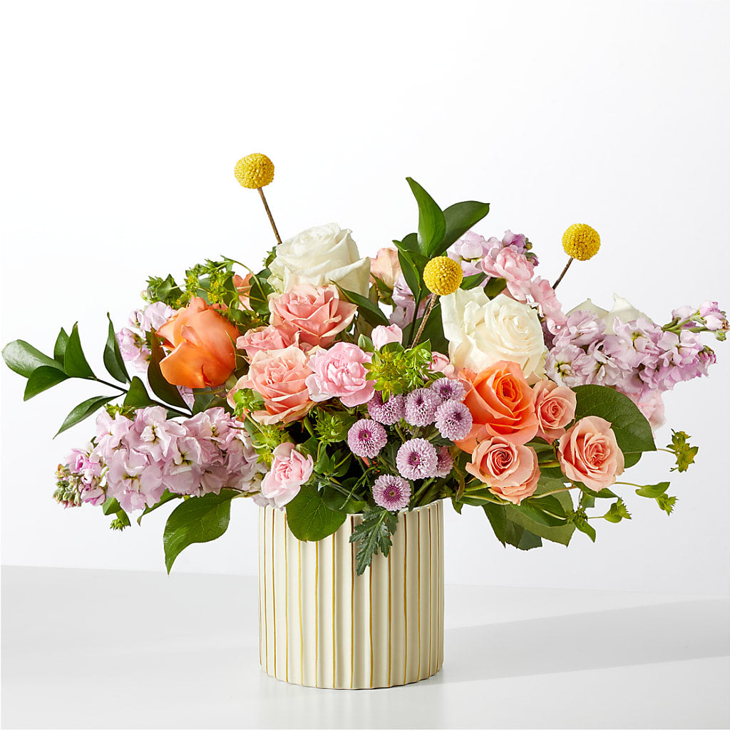 French Market Bouquet with Ivory Vase – COUNTRY PEDDLER FLORAL & GIFT, Savanna IL
