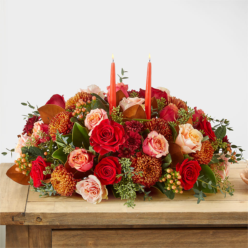 Gather Near Centerpiece – COUNTRY PEDDLER FLORAL & GIFT, Savanna IL