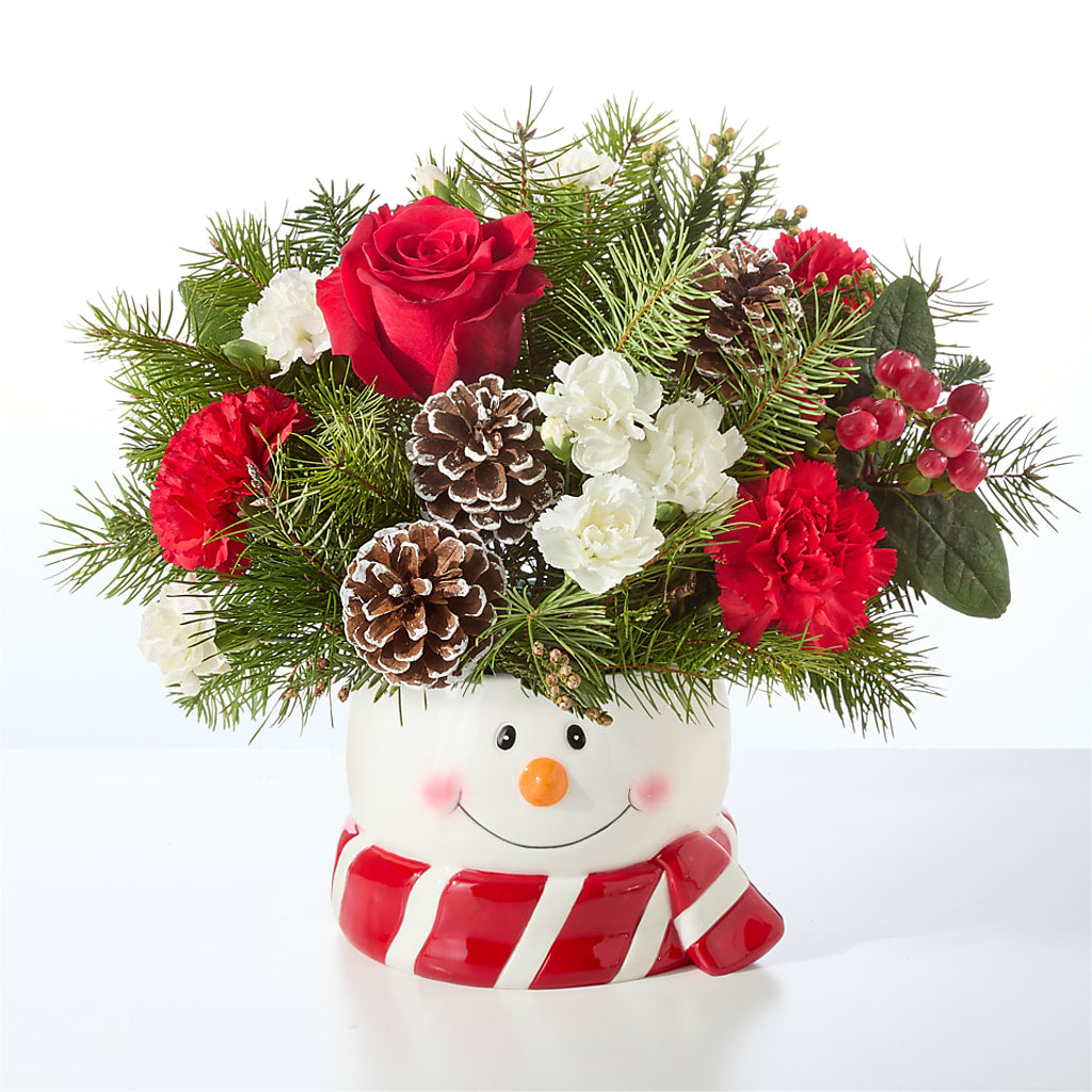 Jolly Snowman Bouquet – COUNTRY PEDDLER FLORAL & GIFT, Savanna IL