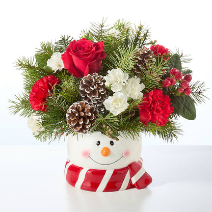 Jolly Snowman Bouquet – COUNTRY PEDDLER FLORAL & GIFT, Savanna IL