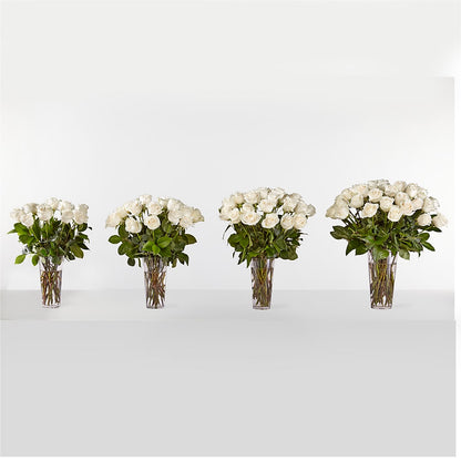 Long Stem White Rose Bouquet – COUNTRY PEDDLER FLORAL & GIFT, Savanna IL