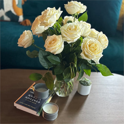 Long Stem Yellow Rose Bouquet – COUNTRY PEDDLER FLORAL & GIFT, Savanna IL