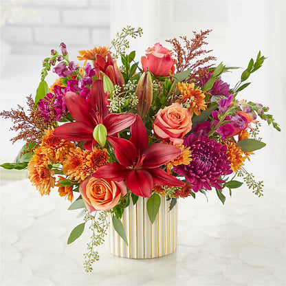 Burgundy Landscape Bouquet – COUNTRY PEDDLER FLORAL & GIFT, Savanna IL