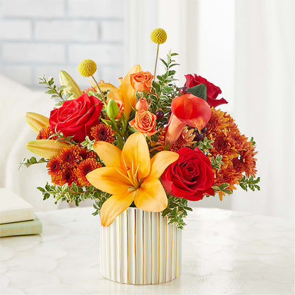 Scarlet Skies Bouquet – COUNTRY PEDDLER FLORAL & GIFT, Savanna IL