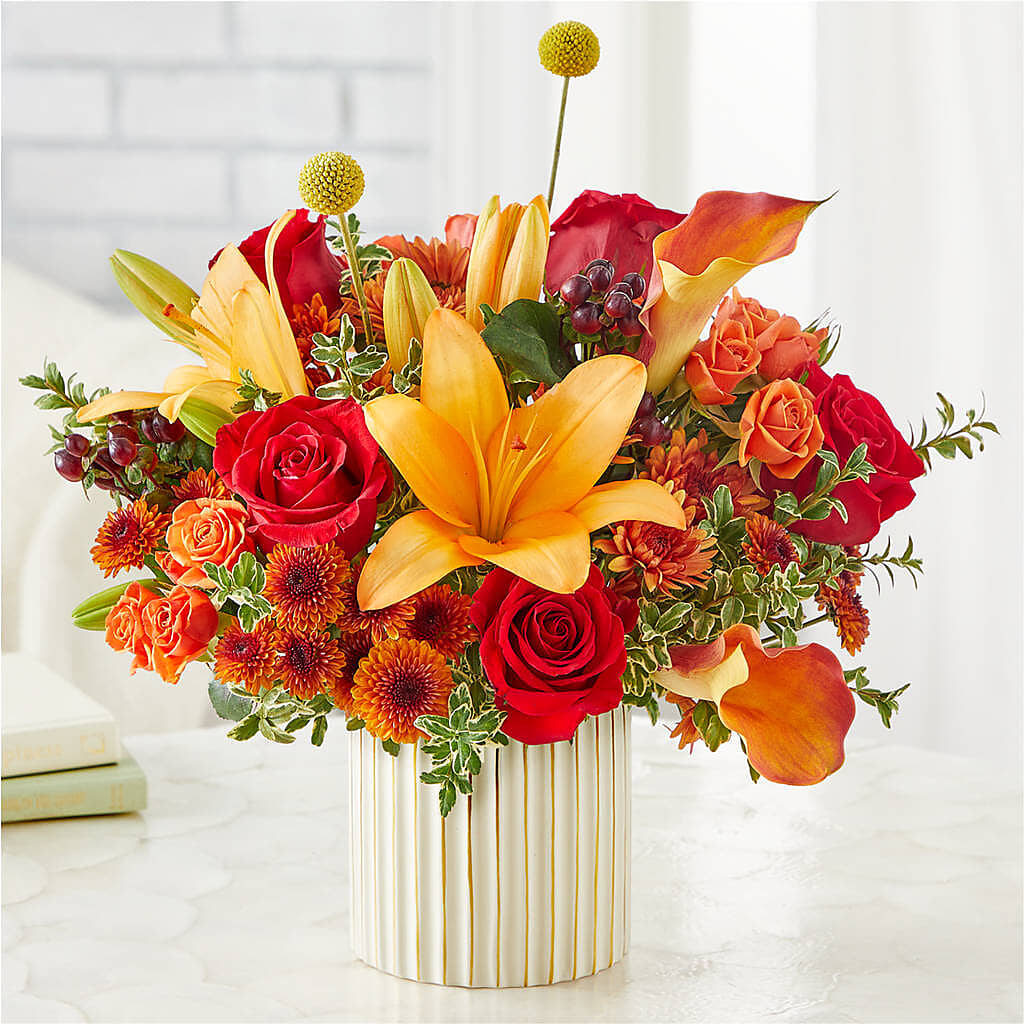 Scarlet Skies Bouquet – COUNTRY PEDDLER FLORAL & GIFT, Savanna IL