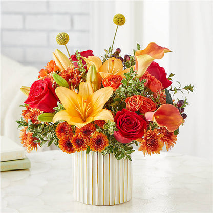 Scarlet Skies Bouquet – COUNTRY PEDDLER FLORAL & GIFT, Savanna IL