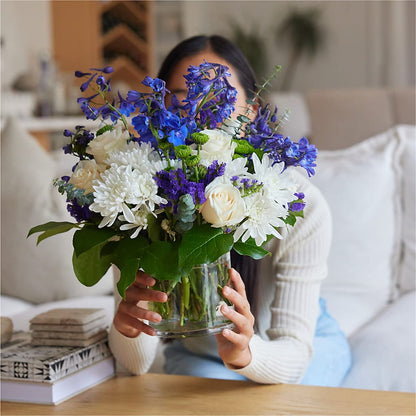 Cerulean Waves Bouquet – COUNTRY PEDDLER FLORAL & GIFT, Savanna IL