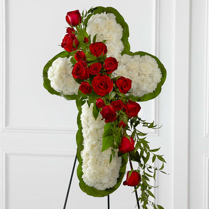Floral Cross Easel – COUNTRY PEDDLER FLORAL & GIFT, Savanna IL