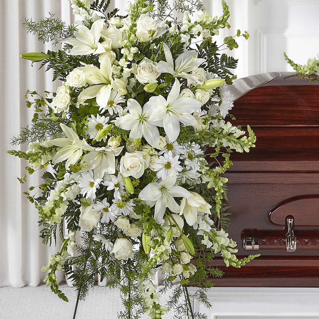 Loving Thoughts Standing Spray – COUNTRY PEDDLER FLORAL & GIFT, Savanna IL