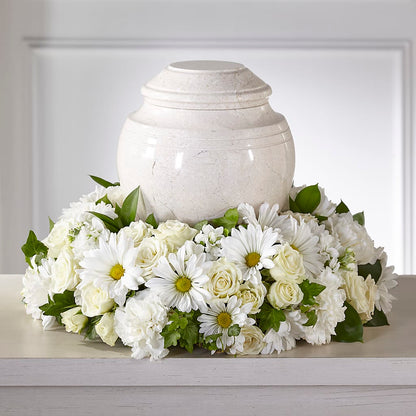 Ivory Gardens Cremation Adornment – COUNTRY PEDDLER FLORAL & GIFT, Savanna IL