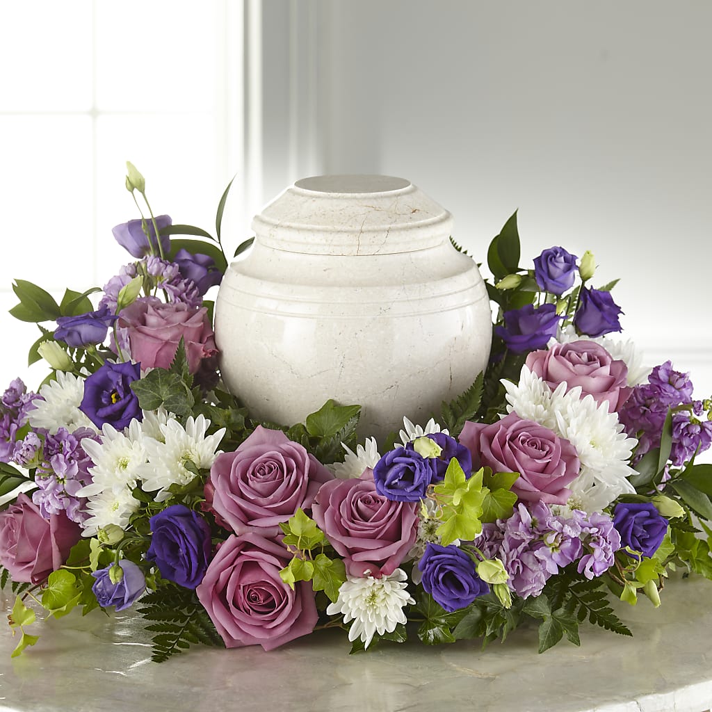 Blooming Sympathy Cremation Adornment – COUNTRY PEDDLER FLORAL & GIFT, Savanna IL