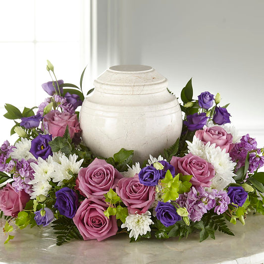 Blooming Sympathy Cremation Adornment – COUNTRY PEDDLER FLORAL & GIFT, Savanna IL