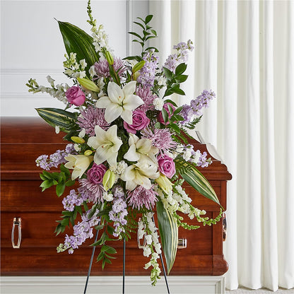 Grateful Hearts Standing Spray – COUNTRY PEDDLER FLORAL & GIFT, Savanna IL