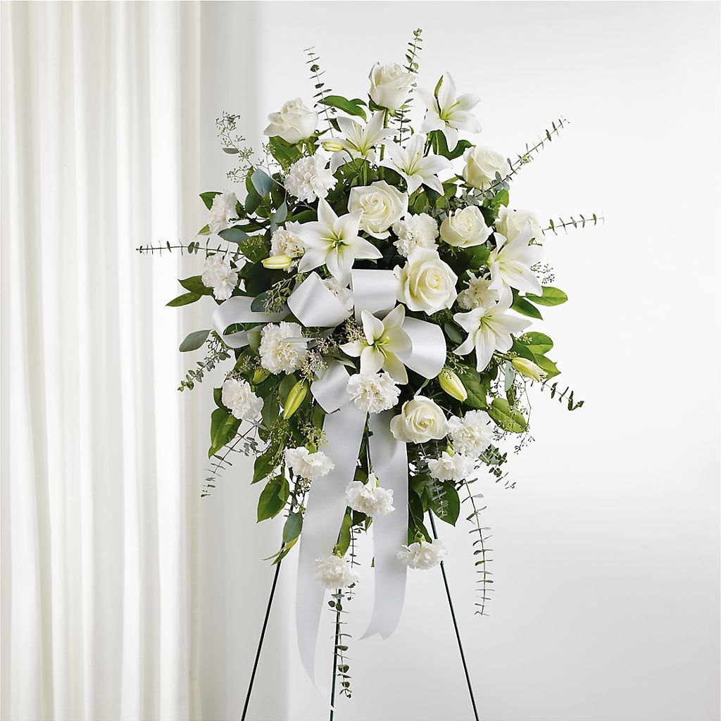With Care Standing Spray – COUNTRY PEDDLER FLORAL & GIFT, Savanna IL