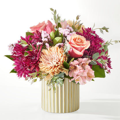 Berry Cobbler Bouquet with Ivory Vase – COUNTRY PEDDLER FLORAL & GIFT, Savanna IL