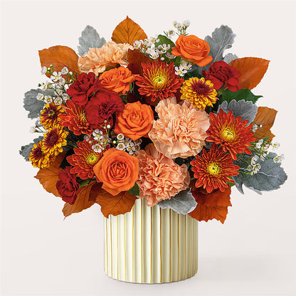 Merlot Bouquet with Ivory Vase – COUNTRY PEDDLER FLORAL & GIFT, Savanna IL
